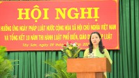 Bí thư Huyện ủy Tây Sơn phát biểu chỉ đạo
