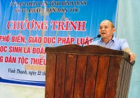 Nâng cao nhận thức về tảo hôn và hôn nhân cận huyết thống cho học sinh Trường Phổ thông dân tộc nội trú THCS&THPT Vĩnh Thạnh