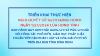 Tổ chức tuyên truyền, phổ biến rộng rãi nội dung và nghiêm túc thực hiện quy định về mức chi quy định tại Nghị quyết số 16/2024/NQ-HĐND ngày 12/7/2024 của HĐND tỉnh