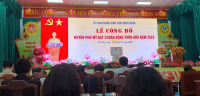 Phó thủ tướng Hồ Đức Phớc phát biểu tại Lễ công bố huyện Phù Mỹ đạt chuẩn nông thôn mới năm 2023