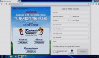 Hình ảnh giao diện Cuộc thi trên Trang thông tin điện tử Trung tâm Hành động bom mìn quốc gia Việt Nam