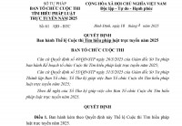 Thể lệ Cuộc thi Tìm hiểu pháp luật trực tuyến năm 2025