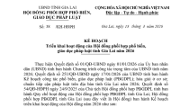 Hội đồng phối hợp phổ biến, giáo dục pháp luật tỉnh Gia Lai ban hành Kế hoạch triển khai hoạt động của Hội đồng năm 2026