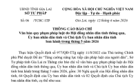 TCBC: Văn bản QPPL tỉnh Gia Lai ban hành trong tháng 05 năm 2026