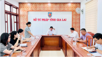 Họp xét xếp giải Cuộc thi trực tuyến tìm hiểu pháp luật trên địa bàn tỉnh Gia Lai năm 2026