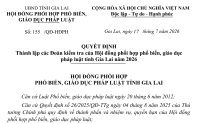 Đoàn kiểm tra của Hội đồng phối hợp phổ biến, giáo dục pháp luật tỉnh tỉnh làm việc với Tòa án nhân dân khu vực 3 - tỉnh Gia Lai