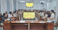 Đoàn kiểm tra của Hội đồng phối hợp phổ biến, giáo dục pháp luật tỉnh làm việc tại Sở Y tế