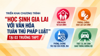 Triển khai Chương trình “Học sinh Gia Lai với văn hóa tuân thủ pháp luật” tại 03 trường trung học phổ thông