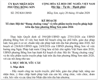 Phường Bồng Sơn: Sắp diễn ra Hội thi “Rung chuông vàng” và tiểu phẩm tuyên truyền pháp luật năm 2026
