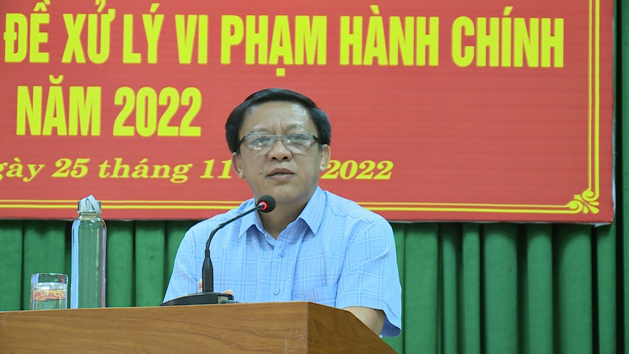 Hội nghị tập huấn chuyên đề xử lý vi phạm hành chính năm 2022