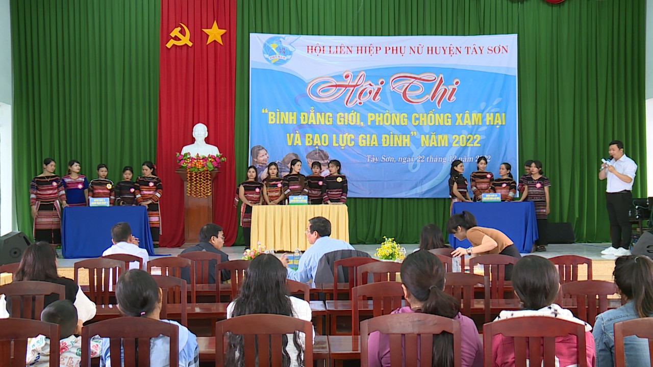 Tây Sơn: Hội thi "Tìm hiểu kiến thức pháp luật về bình đẳng giới  và phòng, chống bạo lực trên cơ sở giới"