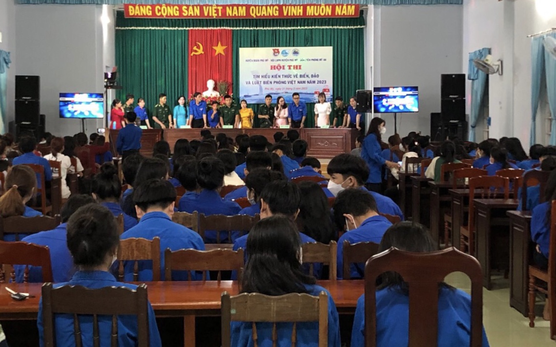 Huyện Phù Mỹ tổ chức Hội thi Tìm hiểu kiến thức về biển, đảo và Luật Biên phòng Việt Nam
