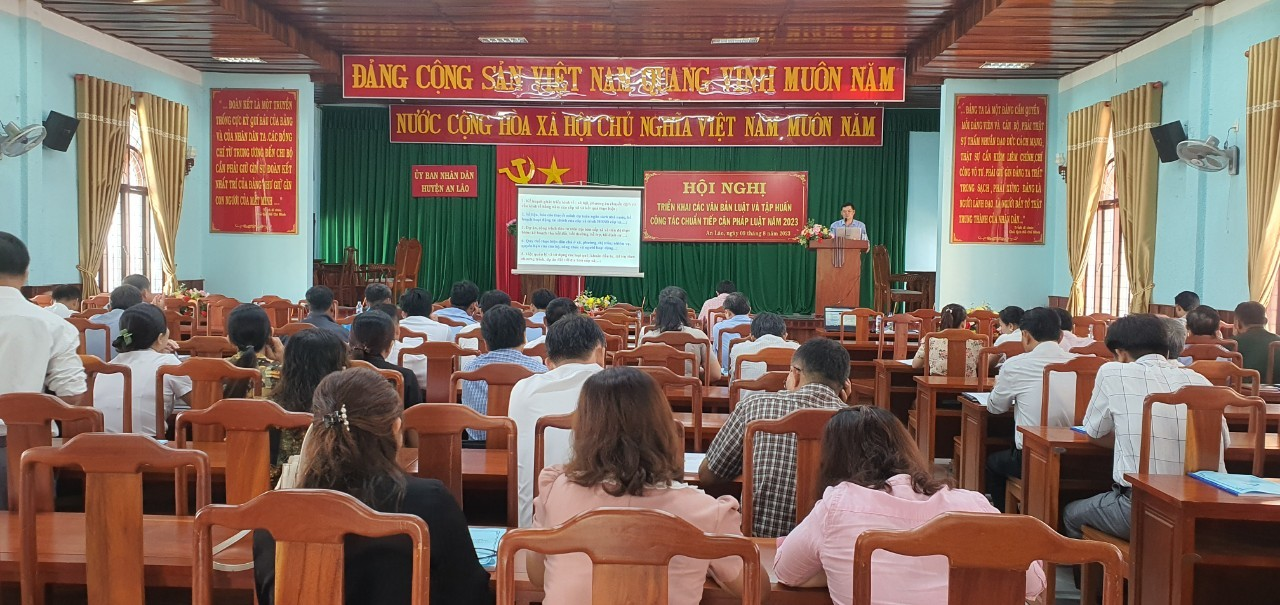 Tập huấn công tác chuẩn tiếp cận pháp luật tại huyện An Lão