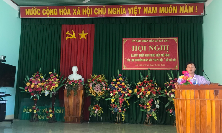(ông Nguyễn Văn Sinh – CT Hội Nông dân xã Mỹ Cát)